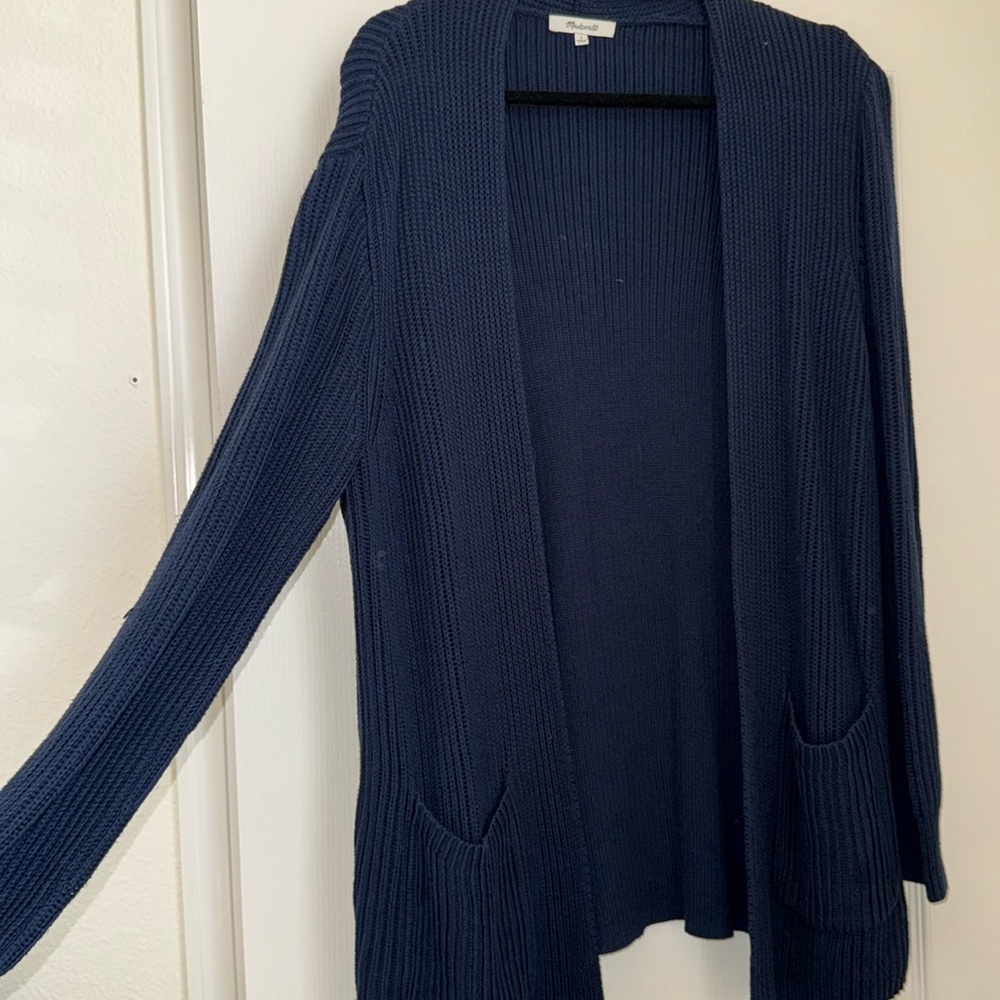 Madewell navy blue cardigan